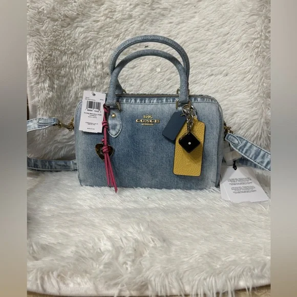 Coach Love Denim Rowan Purse NWT offers accepted - Picture 1 of 4